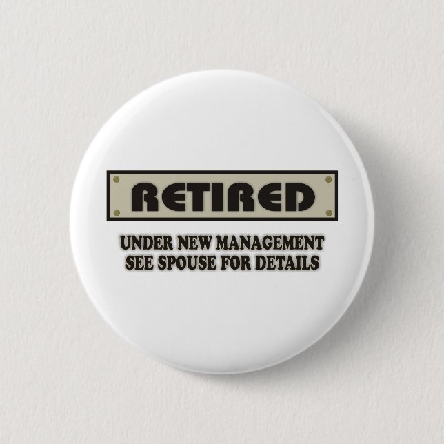 RETIRED. Under New Management Button (Front)