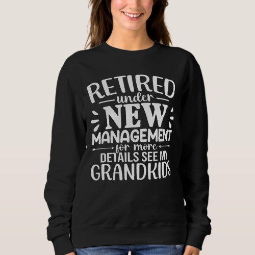 Retired Under New Management Funny Grandma