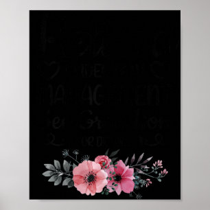 Retired Under New Management Grandson Funny Grandm Poster