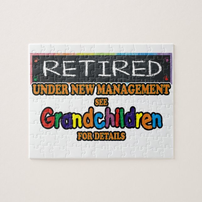 Retired Under New Management Jigsaw Puzzle (Horizontal)