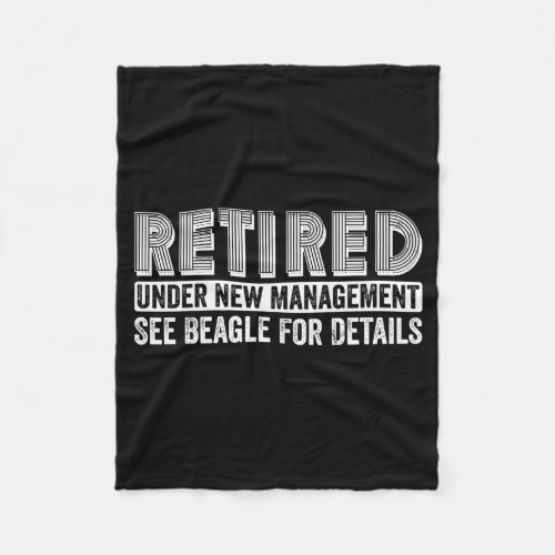 Retired Under New Management See Beagle For Detail