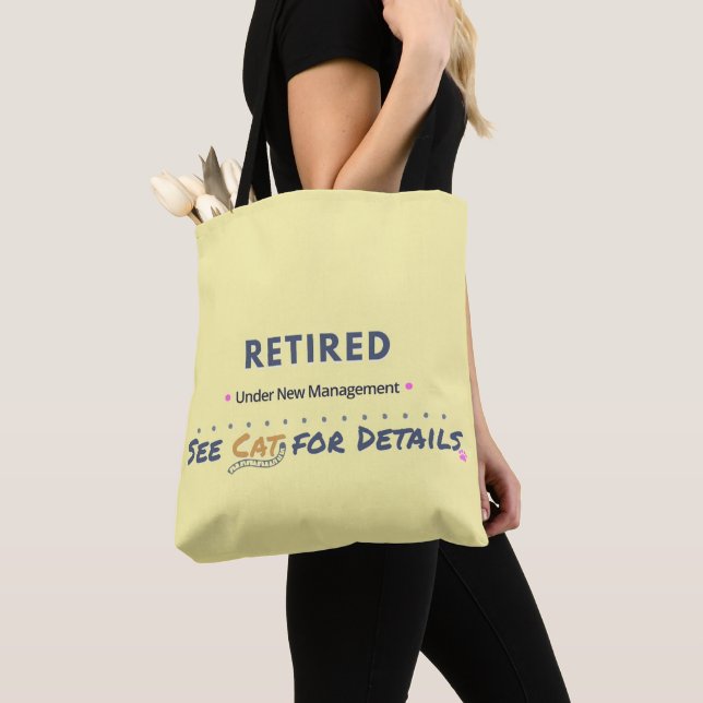 RETIRED: Under New Management See Cat for Details Tote Bag (Close Up)