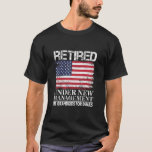 Retired Under New Management See Grandkids America T-Shirt