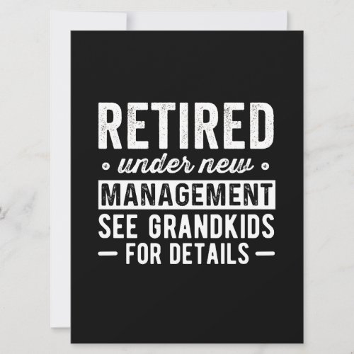 Retired Under New Management see Grandkids Save The Date