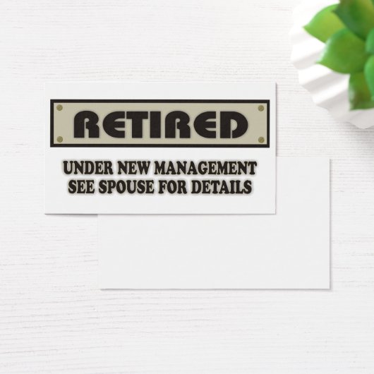 RETIRED. Under New Management. See Spouse (Desk)