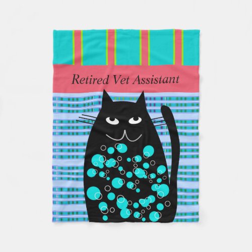 Retired Vet Assistant Fleece Blanket