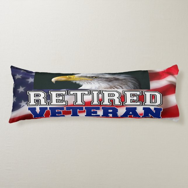 Retired Veteran Body Pillow (Front)