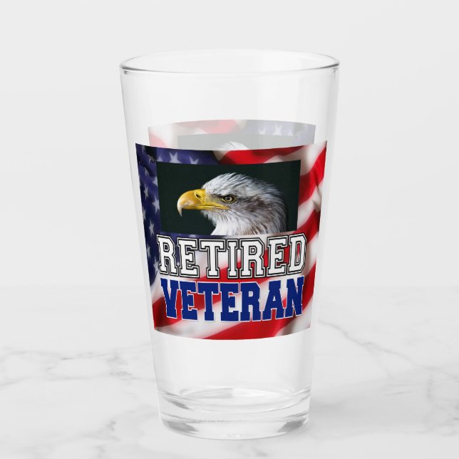 Retired Veteran Glass (Front)