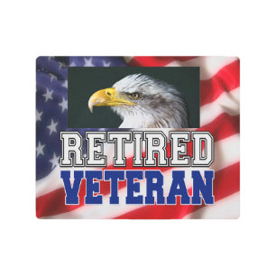 Retired Veteran Metal Print