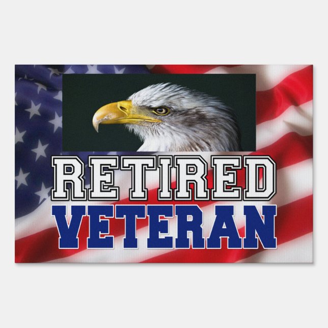 Retired Veteran Sign (Front)