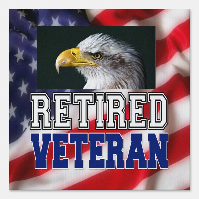 Retired Veteran Sign (Front)