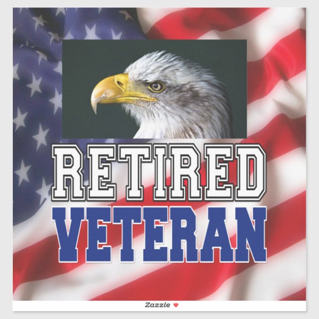 Retired Veteran Sticker (Sheet)