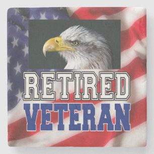 Retired Veteran Stone Coaster