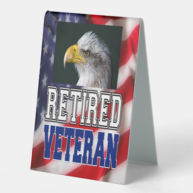 Retired Veteran Table Tent (Front)