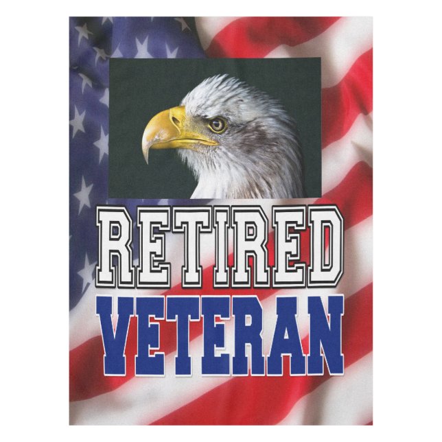 Retired Veteran Tablecloth (Front)