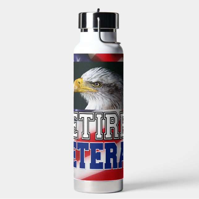 Retired Veteran Water Bottle (Left)