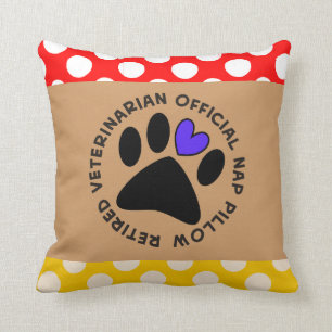 Retired Veterinarian Appreciation Throw Pillow