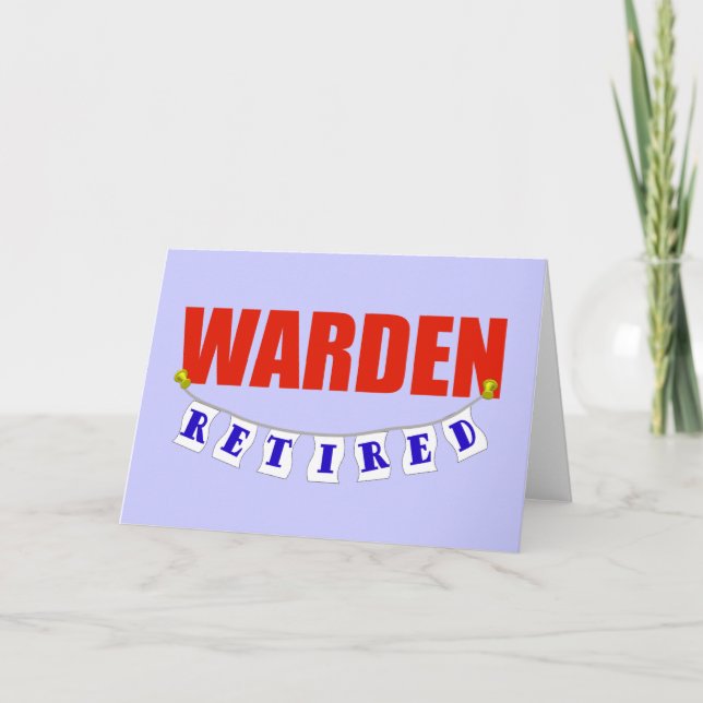 Retired Warden Card (Front)