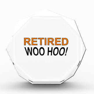 Retired Woo Hoo Acrylic Award