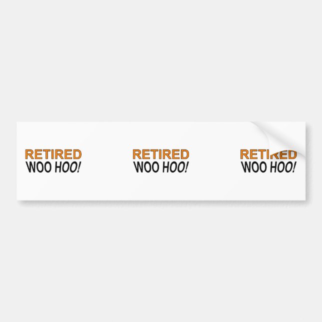 Retired Woo Hoo Bumper Sticker (Front)
