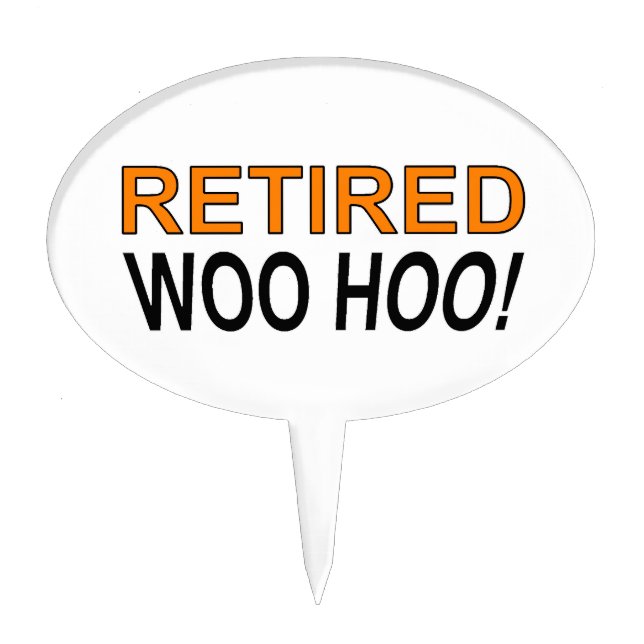 Retired Woo Hoo Cake Topper (Front)