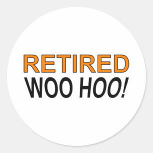 Retired Woo Hoo Classic Round Sticker