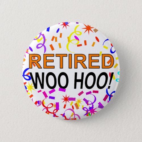 Retired Woo Hoo Confetti Party Button