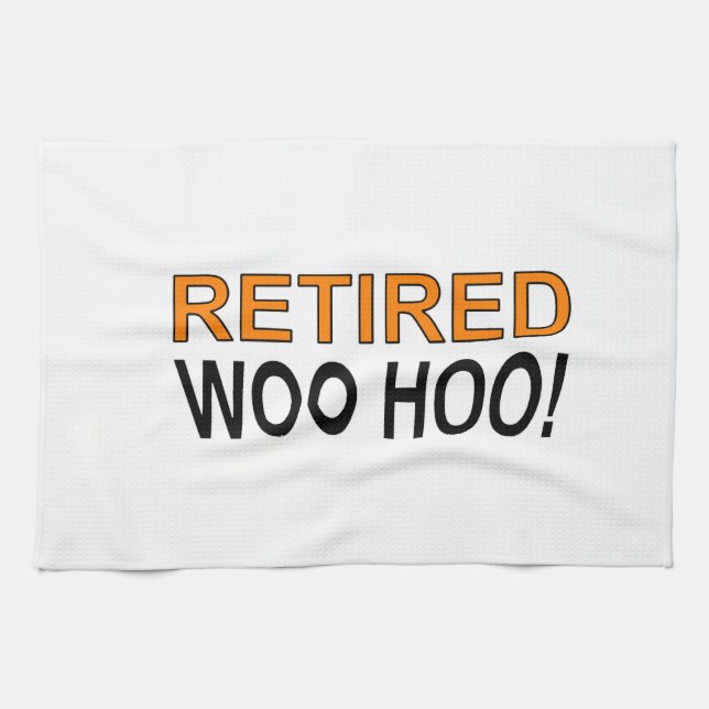 Retired Woo Hoo Kitchen Towel (Horizontal)