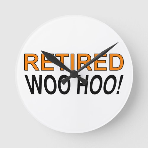 Retired Woo Hoo Round Clock