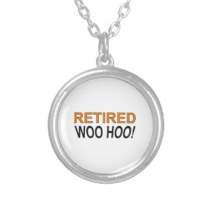 Retired Woo Hoo Silver Plated Necklace