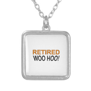 Retired Woo Hoo Silver Plated Necklace