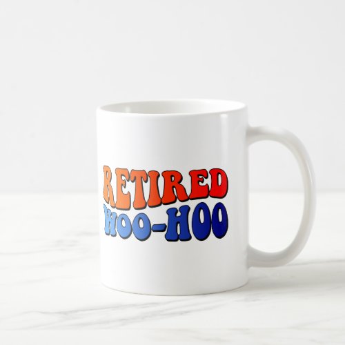 Retired Woo Hoo Vintage Custom Groovy Text Coffee Mug