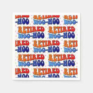 Retired Woo Hoo Vintage Groovy Text Napkins