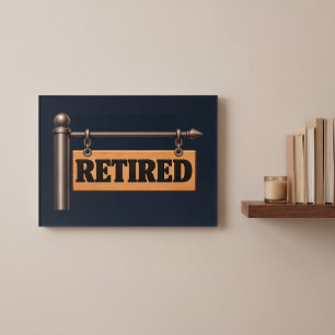 Retired Wooden Hanging Sign Acrylic Print