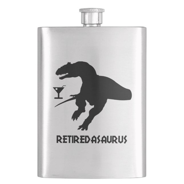 Retiredasaurus Flask (Front)