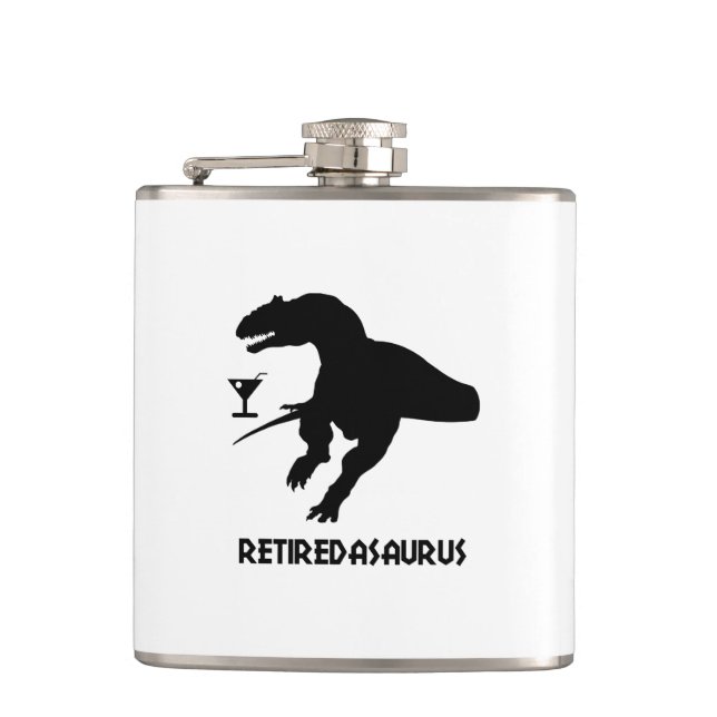 Retiredasaurus Flask (Front)