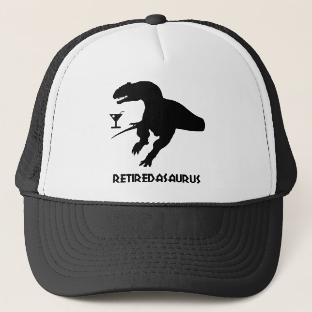 Retiredasaurus Trucker Hat (Front)