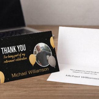 Retiree Appreciation Folded Thank You Card