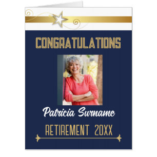 Retiree Congrats! Photo BIG Retirement Card