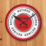 Retiree's Retirement Gift  Round Clock<br><div class="desc">Time to enjoy retirement! Any retiree will love this customized clock!</div>