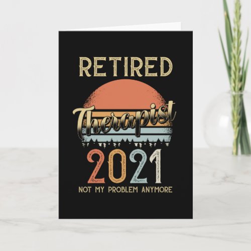 Retirement 2021 Gift Therapist Card