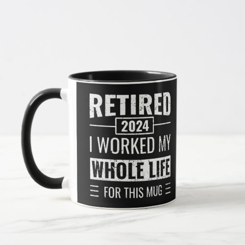 Retirement 2024 Funny Gifts Officially Retired Mug