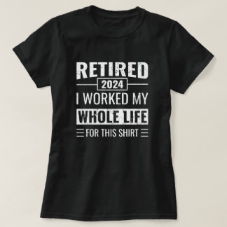 Retirement 2024 Funny Gifts Officially Retired T-Shirt
