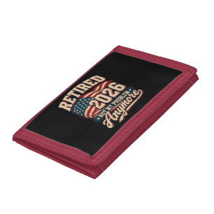 Retirement 2026 Not My Problem Anymore Tri-fold Wallet