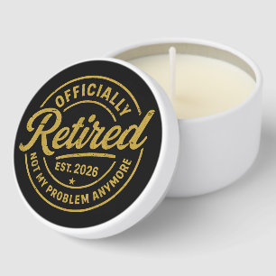 Retirement 2026 Retired 2026 Not My Problem Mini Candle Favors
