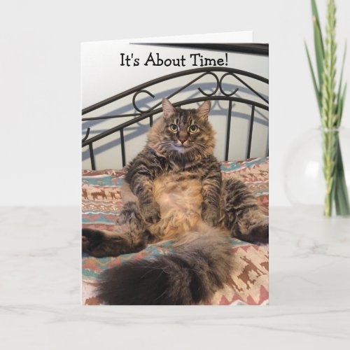 Retirement About Time Kimber Cat Card