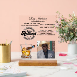 Retirement Acrylic Sign