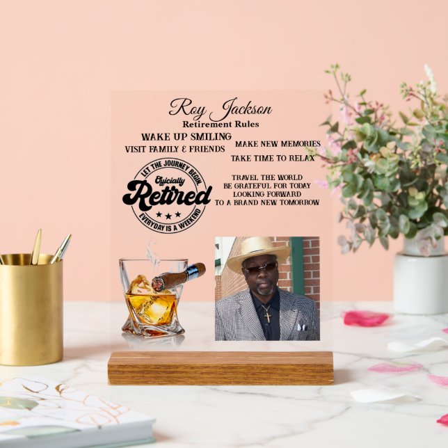 Retirement Acrylic Sign (Wedding)