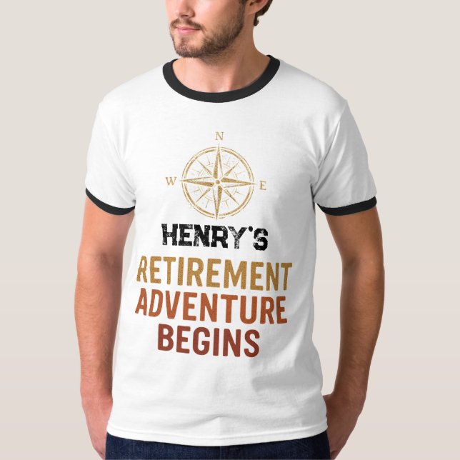 Retirement adventure begins, retired T-Shirt (Front)