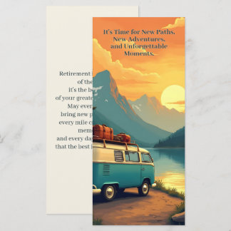 Retirement Adventure Camper Mountain Sunset Scene